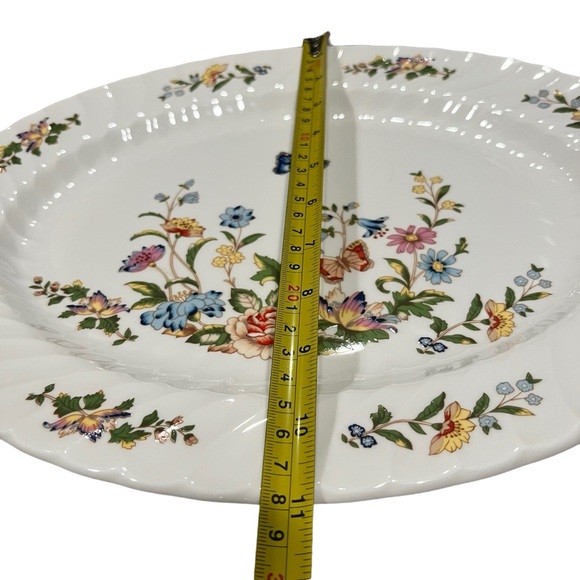 Aynsley Cottage Garden Serving Platter, English Bone China, Spring, Flowers - Picture 4 of 5